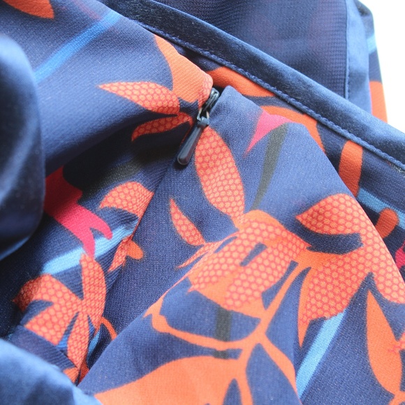 Kenneth Cole Empire Waist Flowy Ribbon Blouse - Picture 7 of 7